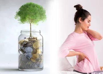 Wadah Berisis Uang Koin Yang Dikumpulkan Setiap Bulan Untik Dijadikan Investasi Bagi Kesehatan Punggung